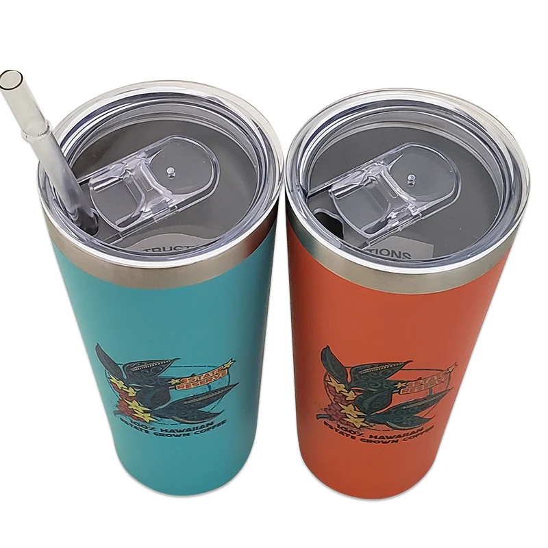 Kauai Coffee Stainless Steel Mug-Jason Kuehu Tribal Design - 16 oz - Image 4