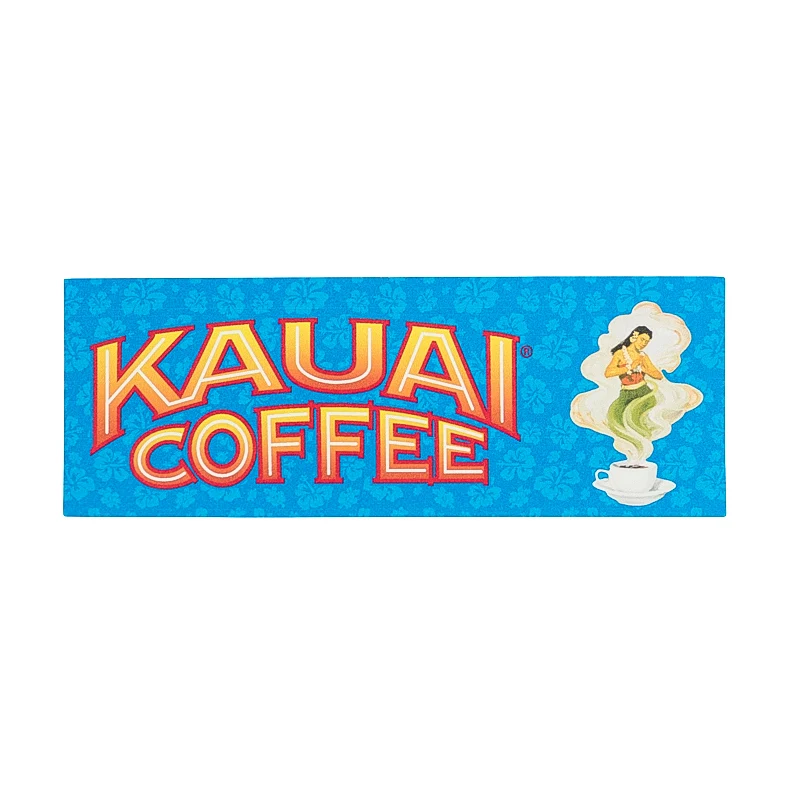 Kauai Coffee Hula Girl Bumper Sticker