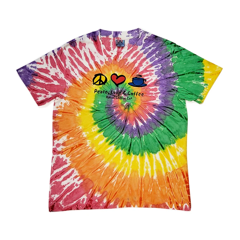 Kauai Coffee Peace Love Coffee T-Shirt - Image 3
